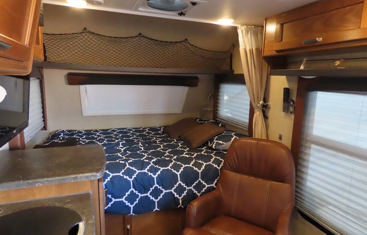 Additional storage under bed.