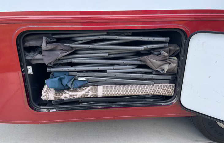 Rear second right storage