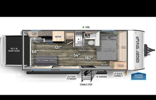 2023 Forest River RV Cherokee Grey Wolf 18RR