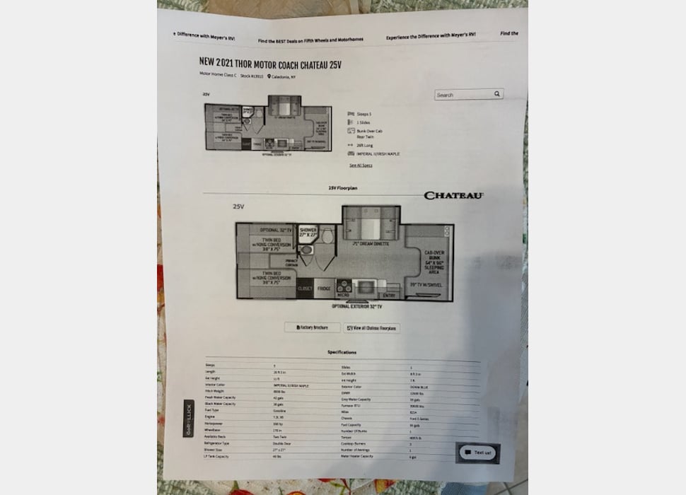 Class C Motor Home rentals in Kingwood