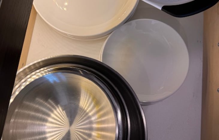 Mixing bowls and china