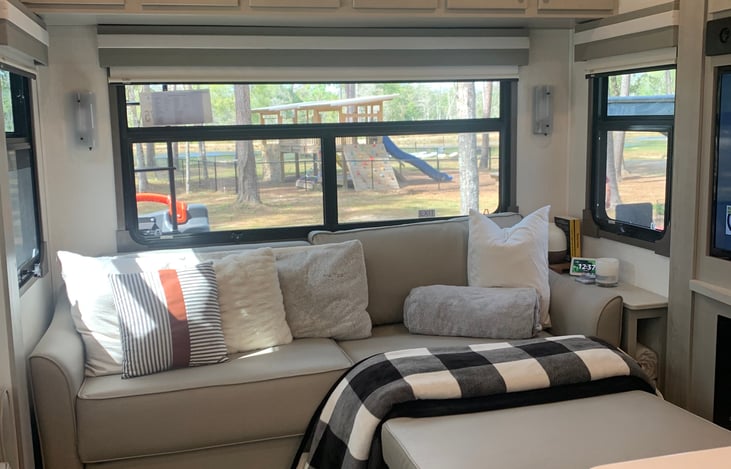 Sofa folds out to king size bed