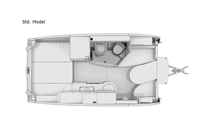 Representative floor plan provided by a trusted RVshare partner.