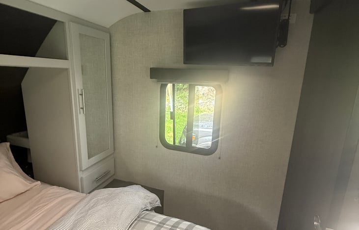 TV in master bedroom.