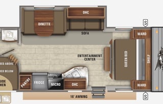 27ft Jay Flight 267 BHS Travel Trailer