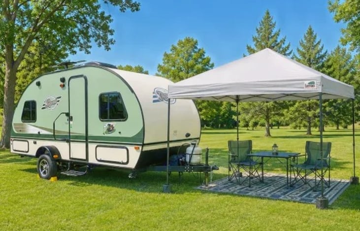 "Suite Pod" is our "sweet" 2016 Forest River R-Pod. She is an ultra-lightweight, aerodynamic teardrop travel trailer designed for fuel-efficient towing by mid-size SUVs and light trucks.
