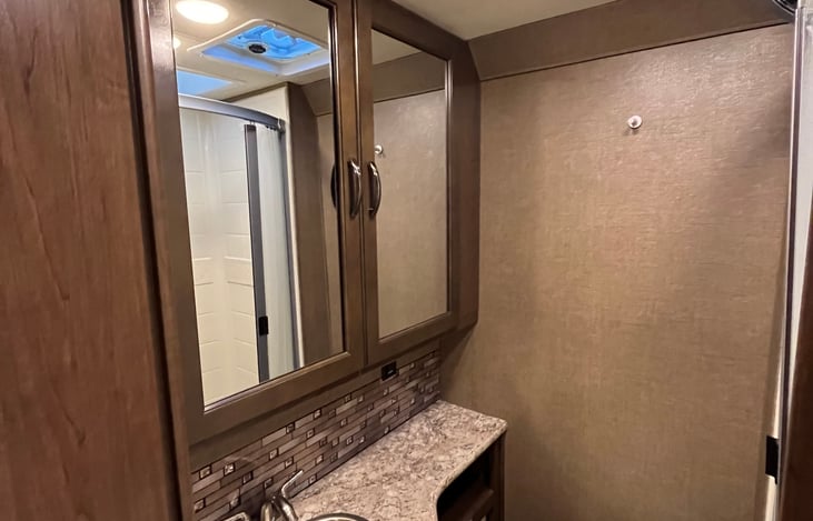 Fully enclosed bathroom