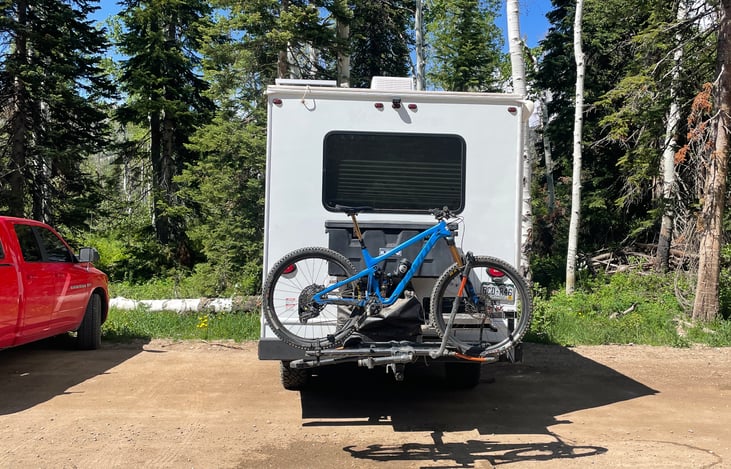 Our premium bike rack turns your trip int a true adventure!  Ask us about Colorado's most accessible camping spots near amazing bike trails!
