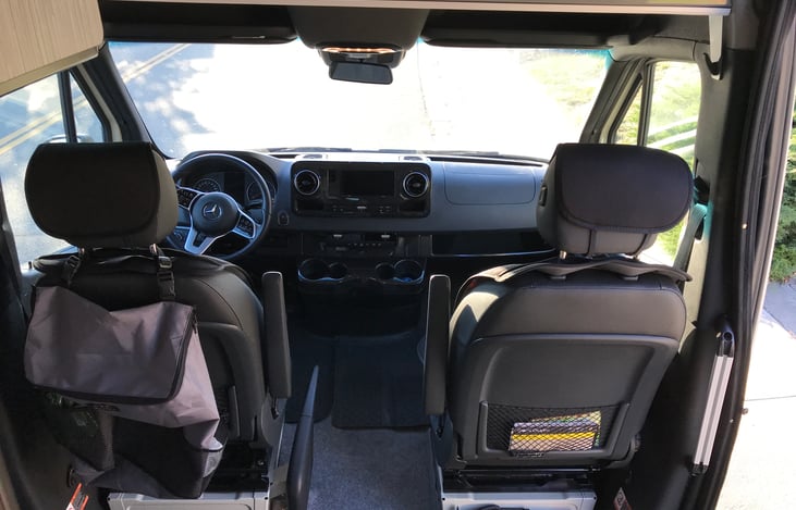 The cockpit has every new tech gadget a car can come with. We love the CarPlay feature for Apple or Android