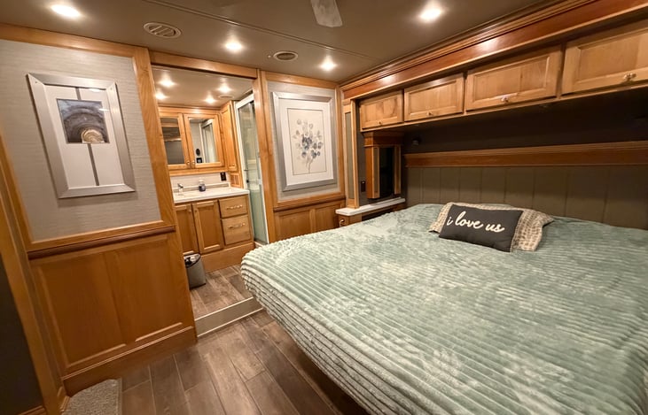Master bedroom with king bed