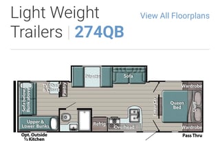 HOME-ON-THE-WHEEL spacious travel trailer