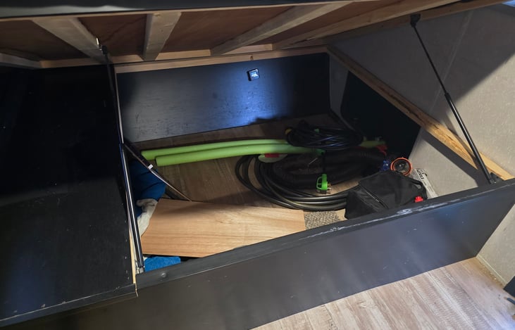 This is the under the bed in the front.