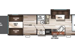 Forest River RV Cherokee Grey Wolf 27rr Toy Hauler