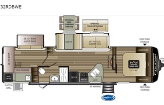 2020 Keystone RV Cougar Half-Ton 32RDBWE