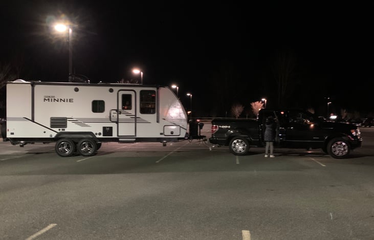 What it looks like hitched to an F-150.