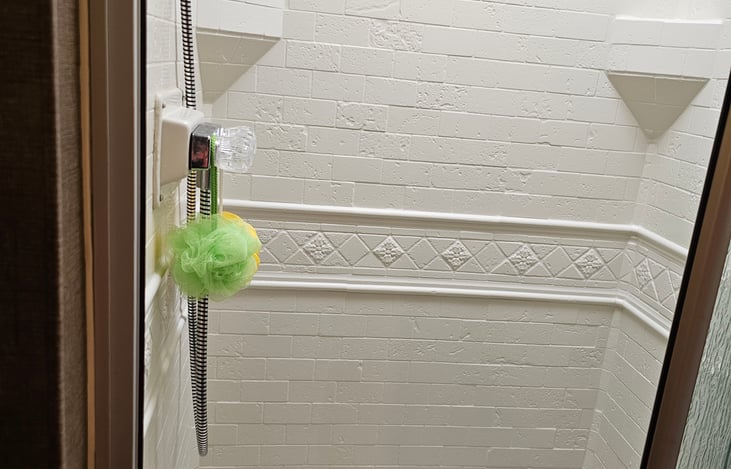 Shower in main cabin area