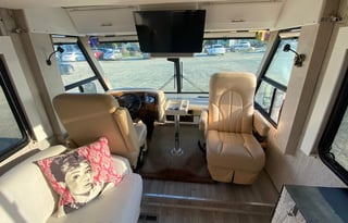 Modern and elegant Fun Bus with driver