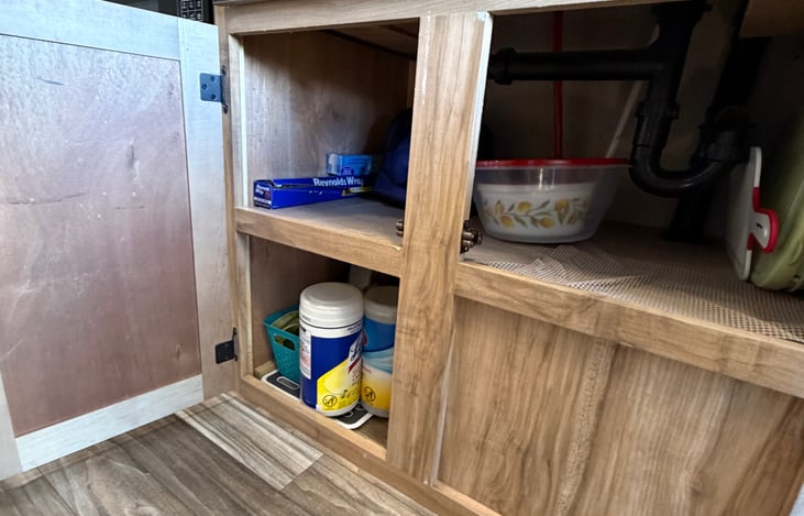 We provide a start pack of cleaning supplies to help keep your camping space fresh and comfortable during your stay.