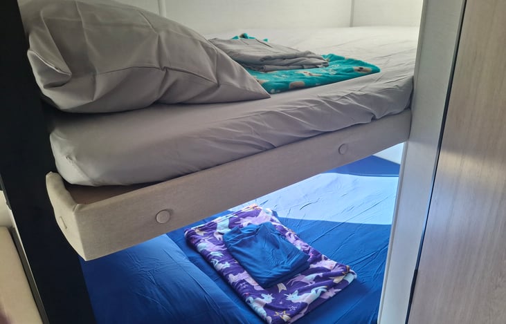 Bunk beds setup for kids