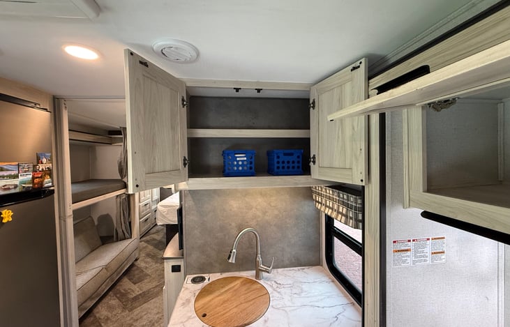 Storage above the sink