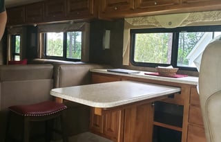 Upscale Class A Motorcoach – Great for Long Stays