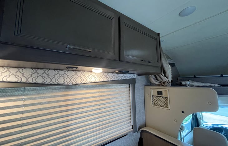 Extra cabinet space and usb chargers