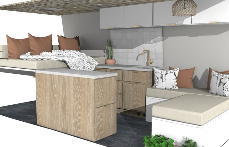 Rendering of interior layout