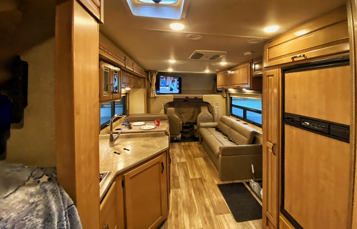 View forward from hallway next to the bunks