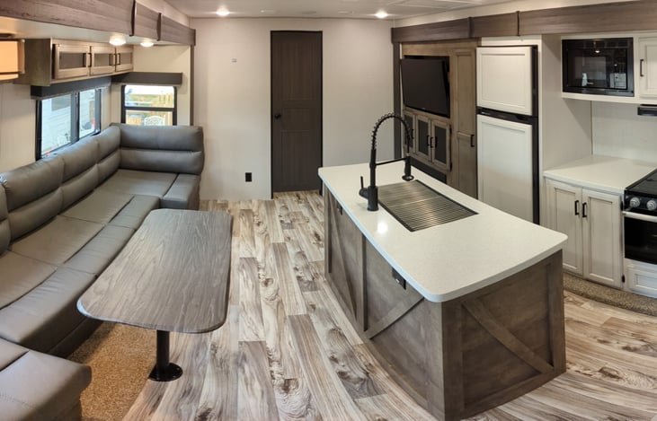 Living Room/Kitchen from Hallway