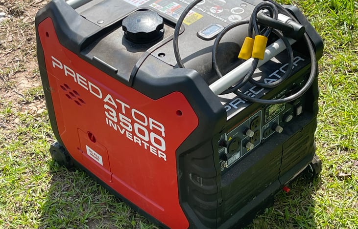 Generator/Inverter that is available to rent for an additional fee.