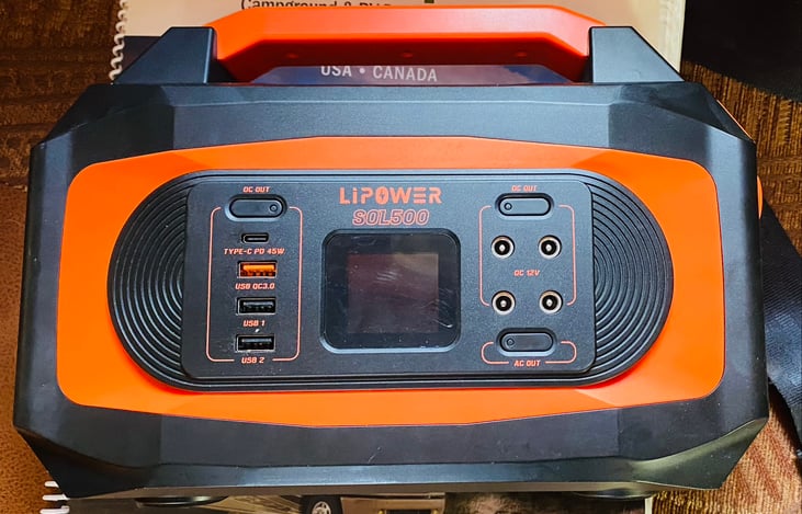 Power bank for computers, etc when boondocking.