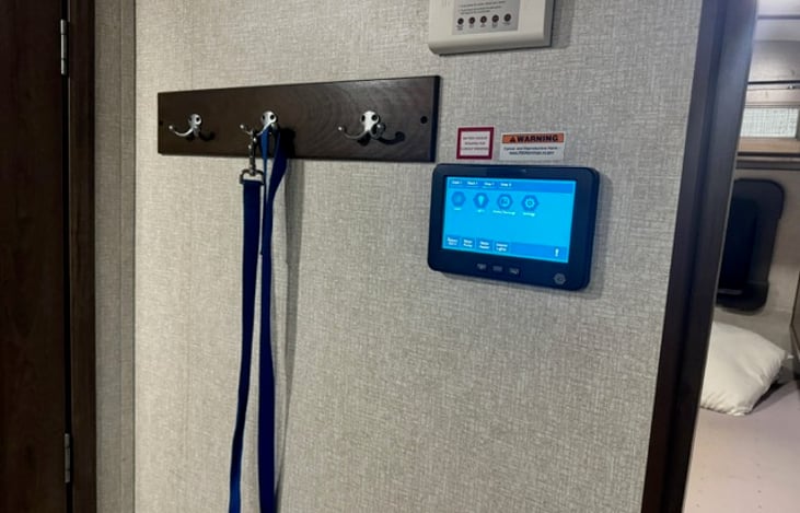 On Command Controls for Lights, A/C and tank readings.