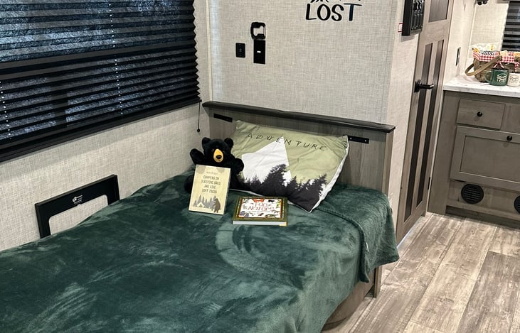 Dinette converted to bed