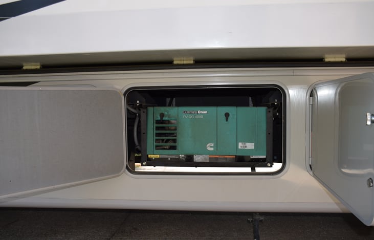 Onboard gasoline generator. 
For the times you want to be off the grid.