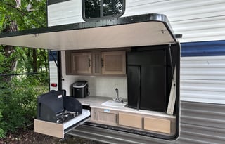 Private bunk room camper