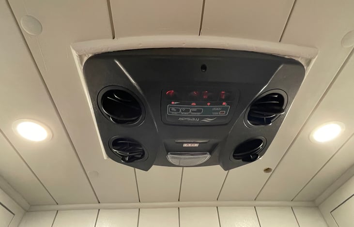 Fresair AC above the bed