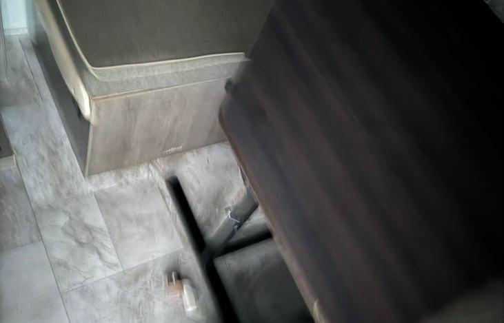 Table folds down into a queen bed!