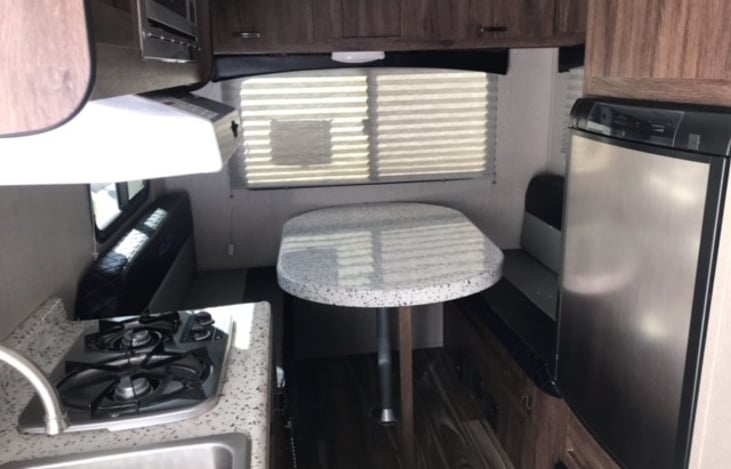 View from door to dinette