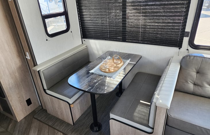 Dining Table converts to a bed.