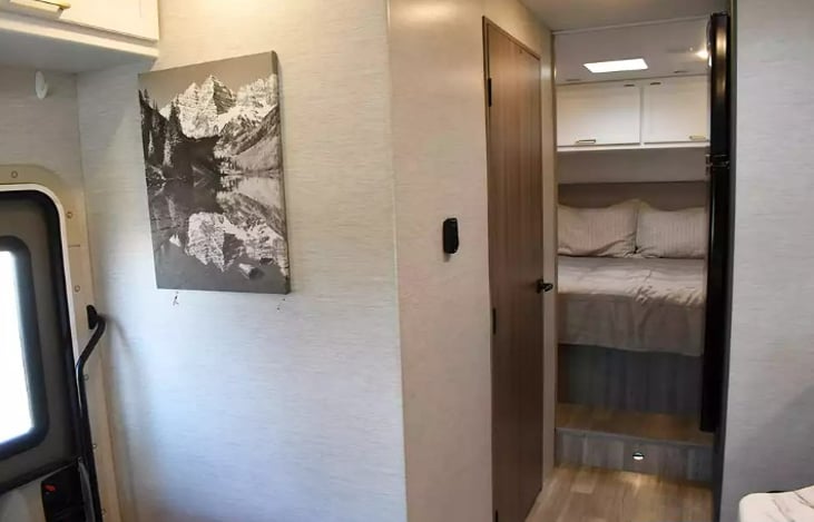 Hallway to private Queen Bedroom