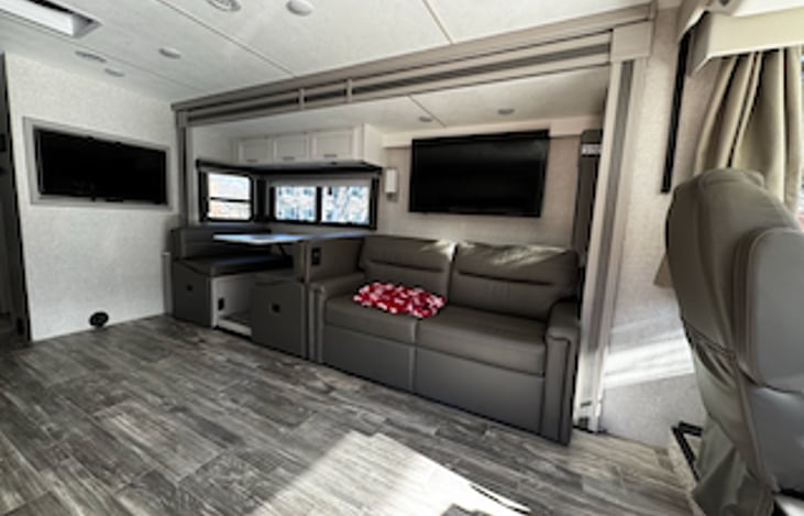 So roomy with multiple TVs to enjoy!