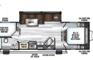 2019 Forest River RV Cherokee Alpha Wolf 26DBH-L