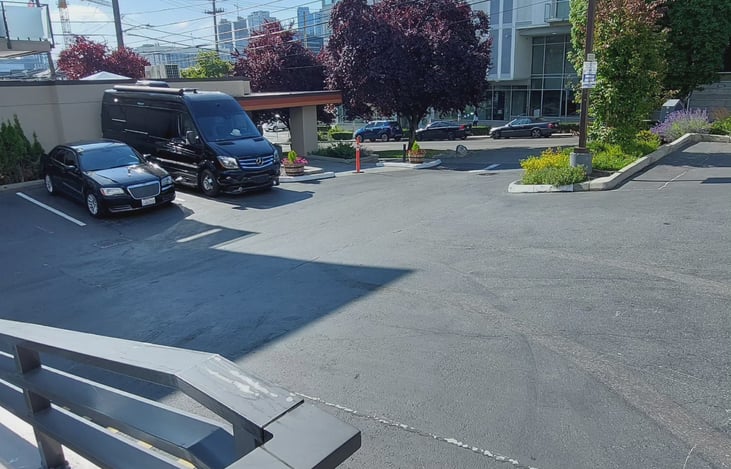 The van will fit into surprisingly urban situations! This can be great for when events (like concerts) have driven up hotel rates.