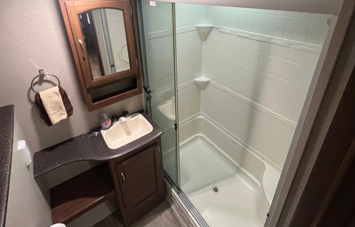 Large indoor shower