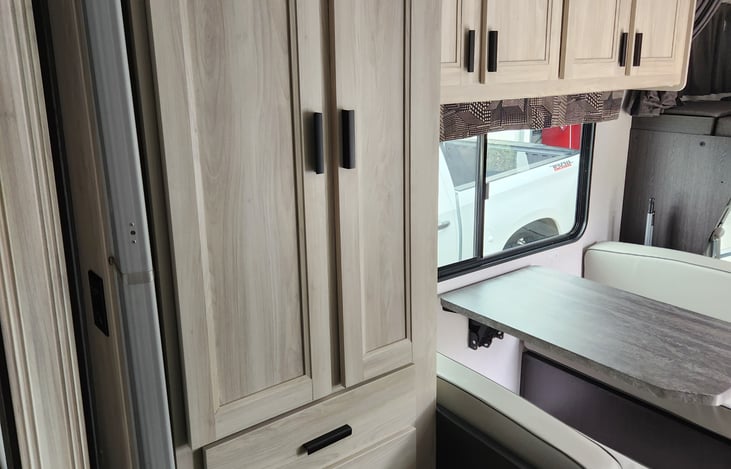 Plenty of storage and roomy kitchen table