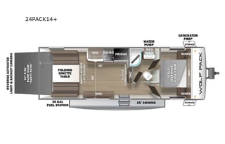 2022 Forest River RV Cherokee Wolf Pack 24PACK14+