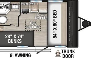 2026 KZ Sportsmen 130bh - Modern | Fully Loaded!!