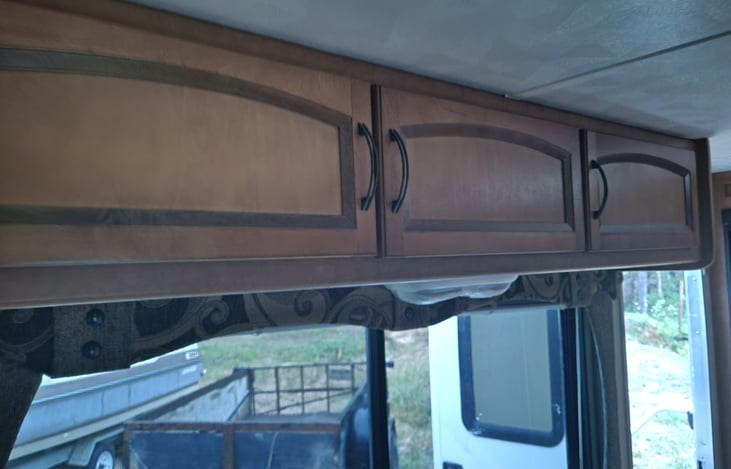 Storage over the dining table slide out