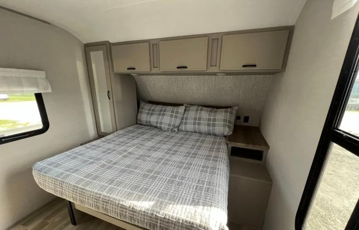 Private master bedroom with Queen bed and lots of storage