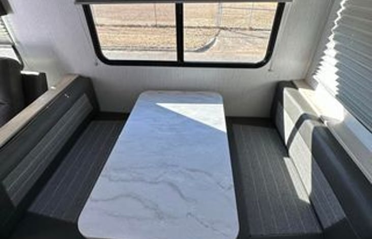 Dinette table that can fit up top 4 people eating or 2-3 small kids sleeping.